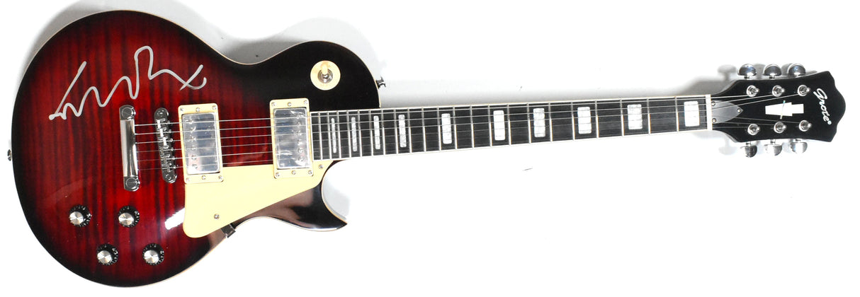 Michael J. Fox Autographed Back to the Future Grote Guitar #5-Beckett W Hologram