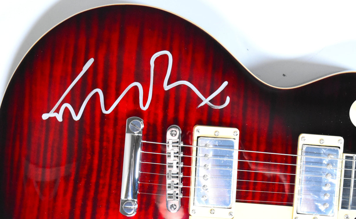 Michael J. Fox Autographed Back to the Future Grote Guitar #5-Beckett W Hologram