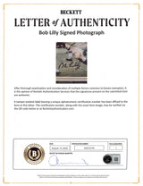 Cowboys Bob Lilly Authentic Signed 8x10 Framed Photo Autographed BAS #AG010149
