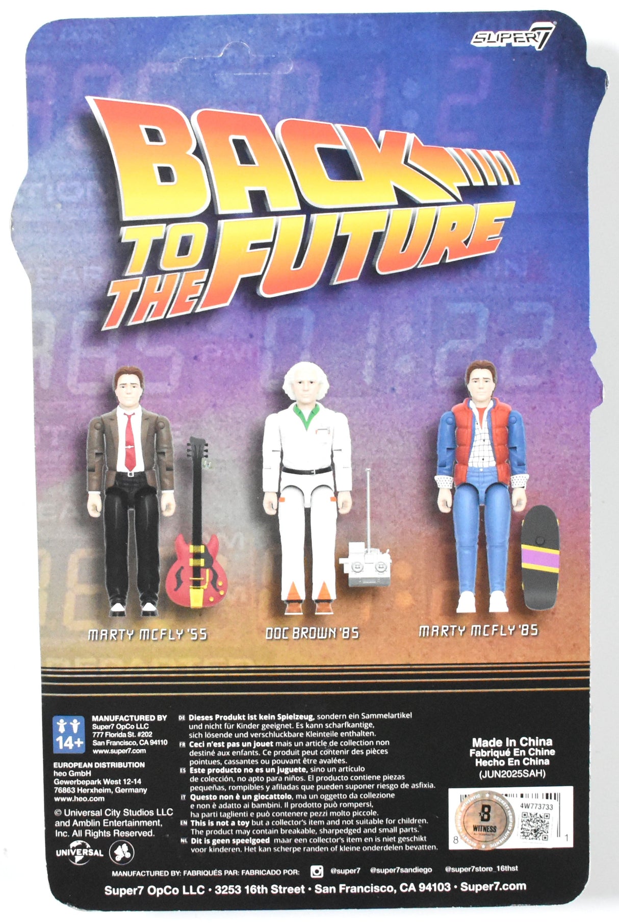Michael J. Fox Signed Super 7 Back to the Future Marty McFly 55 Action Figure