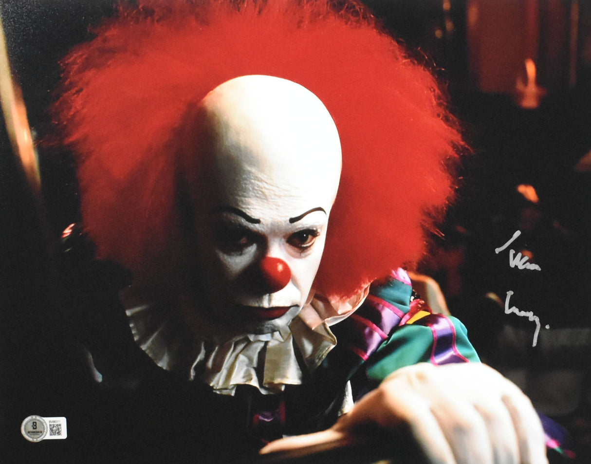 Tim Curry Autographed IT 11x14 Pennywise Photo - Beckett Hologram