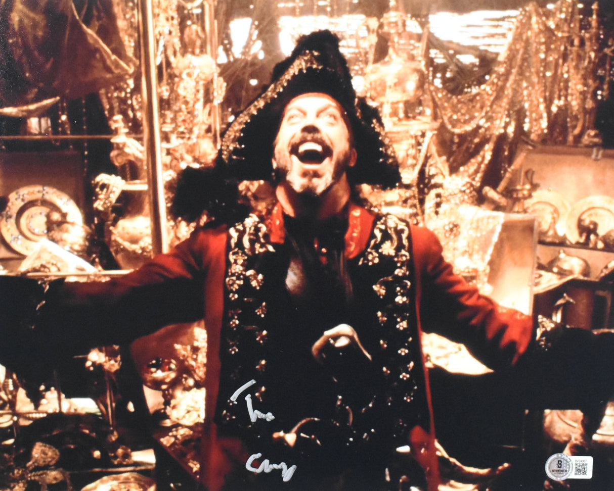Tim Curry Signed Muppet Treasure Island 11x14 Long John Silver Photo - Beckett