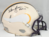 Warren Moon Autographed Vikings Retro Speed Mini Helmet HOF - Beckett W Holo