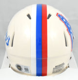 Warren Moon Autographed Tennessee Titans Retro Speed Mini Helmet HOF- Beckett W