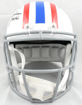 Warren Moon Autographed Houston Oilers F/S 75-80 Speed Helmet HOF-Beckett W Holo