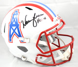 Warren Moon Autographed Houston Oilers F/S 81-98 Speed Helmet HOF-Beckett W Holo