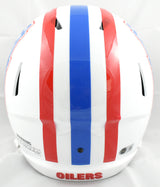 Warren Moon Autographed Houston Oilers F/S 81-98 Speed Helmet HOF-Beckett W Holo