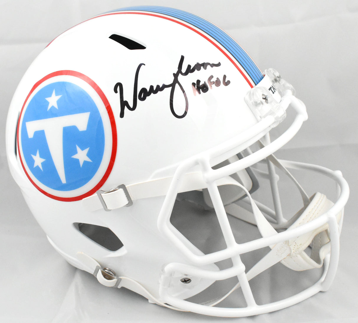 Warren Moon Autographed Titans F/S 2026 Speed Helmet HOF - Beckett W Hologram