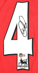 Patrick Vieira Autographed Arsenal FC Home Soccer Jersey #4 - Beckett Holo *M