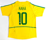Kaka Autographed Brazil Home Soccer Jersey #10 - Beckett Holo *L