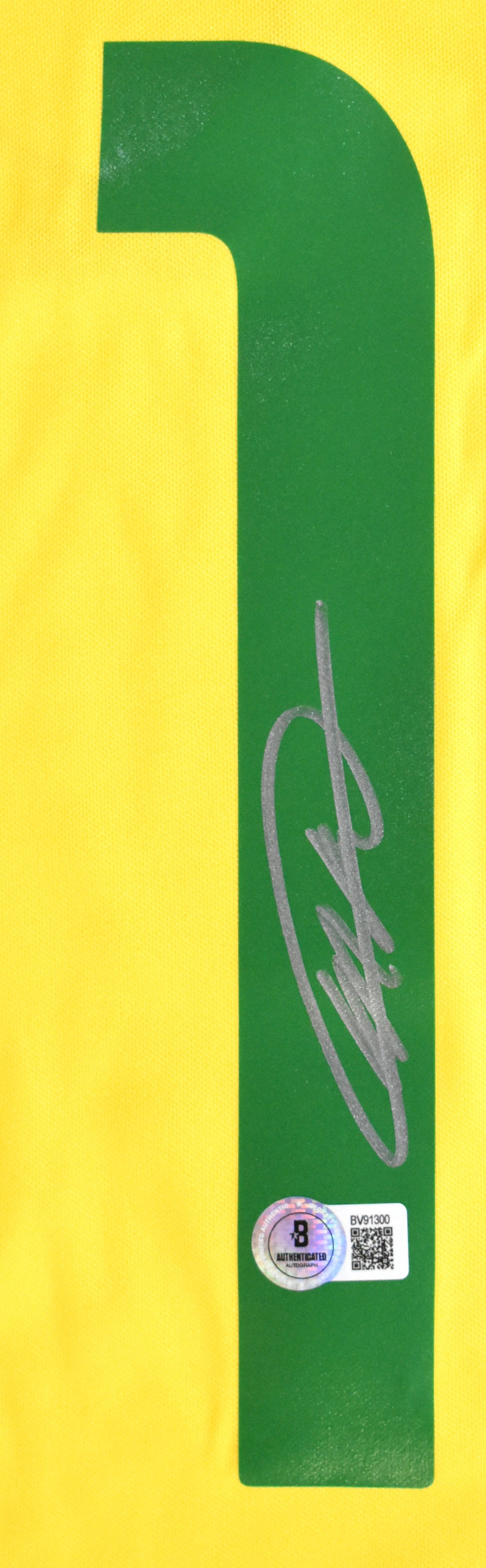 Kaka Autographed Brazil Home Soccer Jersey #10 - Beckett Holo *L