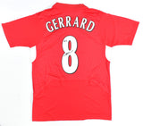Steven Gerrard Autographed Liverpool Home Soccer Jersey #8- Beckett Holo *S