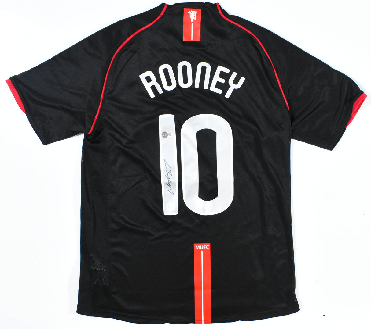 Wayne Rooney Autographed Manchester United Black Soccer Jersey #10 - Beckett *L