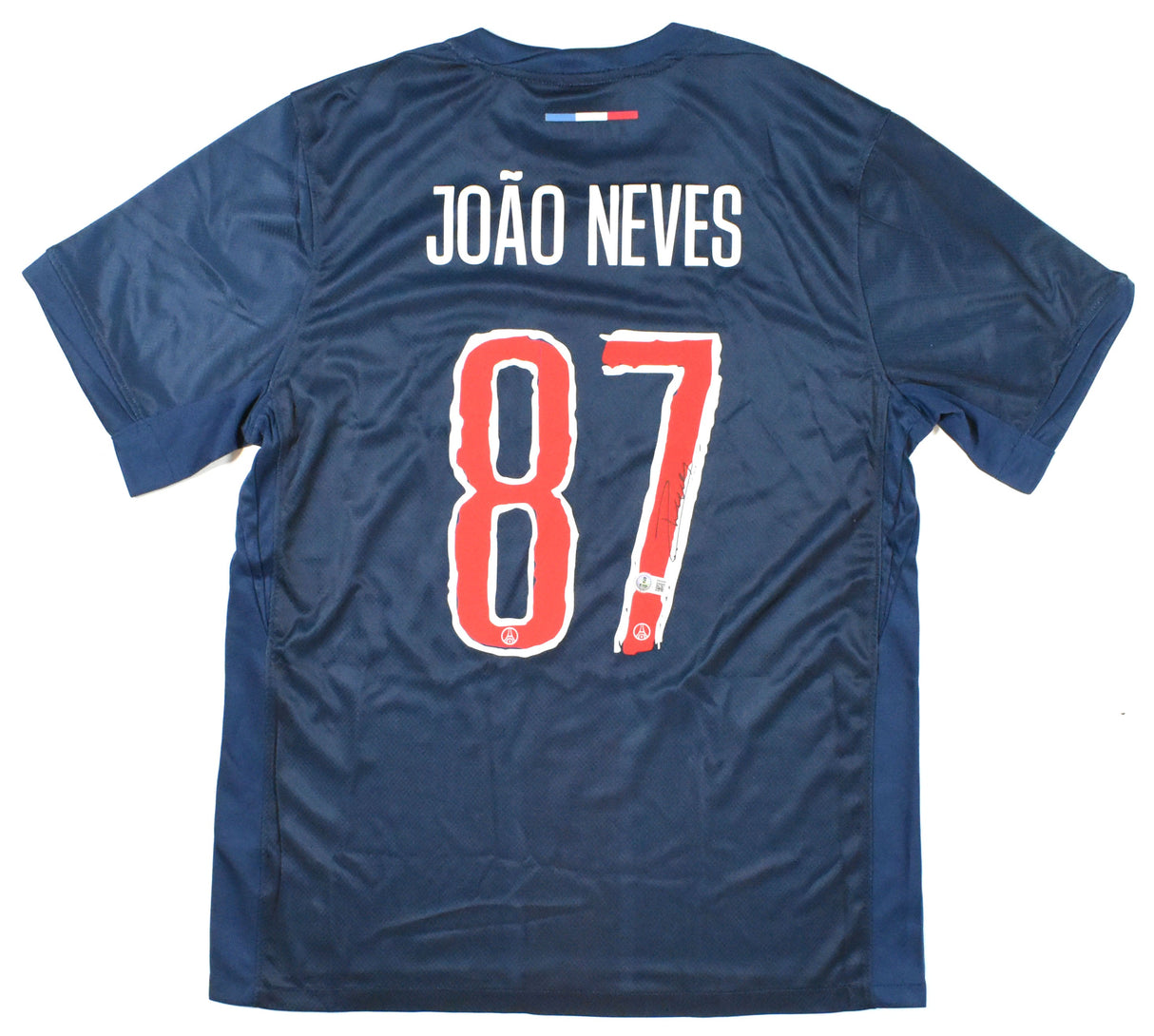 Joao Neves Autographed Paris Saint-Germain Home Soccer Jersey #87 - Beckett W *L
