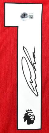 Matheus Cunha Autographed Manchester United Home Soccer Jersey #10 - Beckett *L