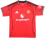 Matheus Cunha Autographed Manchester United Home Soccer Jersey #10 - Beckett *L