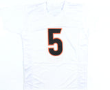 Tee Higgins Autographed White Pro Style Jersey - Beckett Hologram