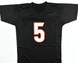 Tee Higgins Autographed Black Pro Style Jersey - Beckett Hologram
