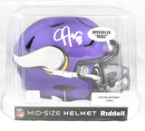 Justin Jefferson Signed Minnesota Vikings Mid-Size SpeedFlex Helmet - Beckett W