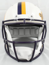 Justin Jefferson Signed Minnesota Vikings F/S Retro Speed Helmet - Beckett W