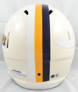 Justin Jefferson Signed Minnesota Vikings F/S Retro Speed Helmet - Beckett W