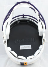 Justin Jefferson Signed Minnesota Vikings F/S Retro Speed Helmet - Beckett W
