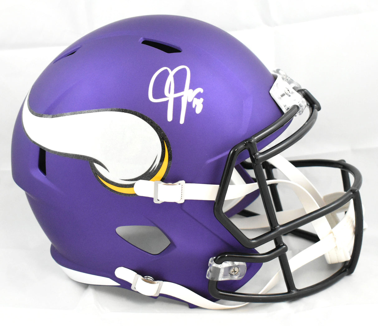 Justin Jefferson Autographed Minnesota Vikings F/S Speed Helmet - Beckett W Holo
