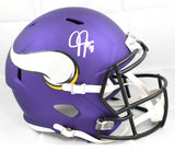 Justin Jefferson Autographed Minnesota Vikings F/S Speed Helmet - Beckett W Holo