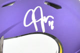 Justin Jefferson Autographed Vikings F/S Speed Authentic Helmet - Beckett W Holo