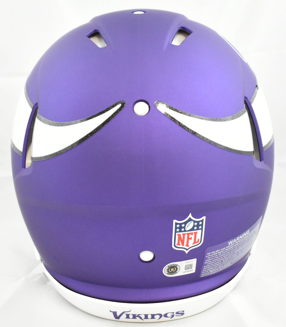 Justin Jefferson Autographed Vikings F/S Speed Authentic Helmet - Beckett W Holo