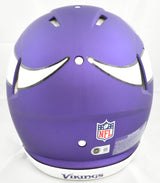 Justin Jefferson Autographed Vikings F/S Speed Authentic Helmet - Beckett W Holo