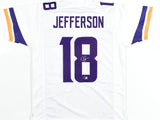 Justin Jefferson Autographed White Pro Style Jersey - Beckett W Hologram