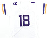 Justin Jefferson Autographed White Pro Style Jersey - Beckett W Hologram