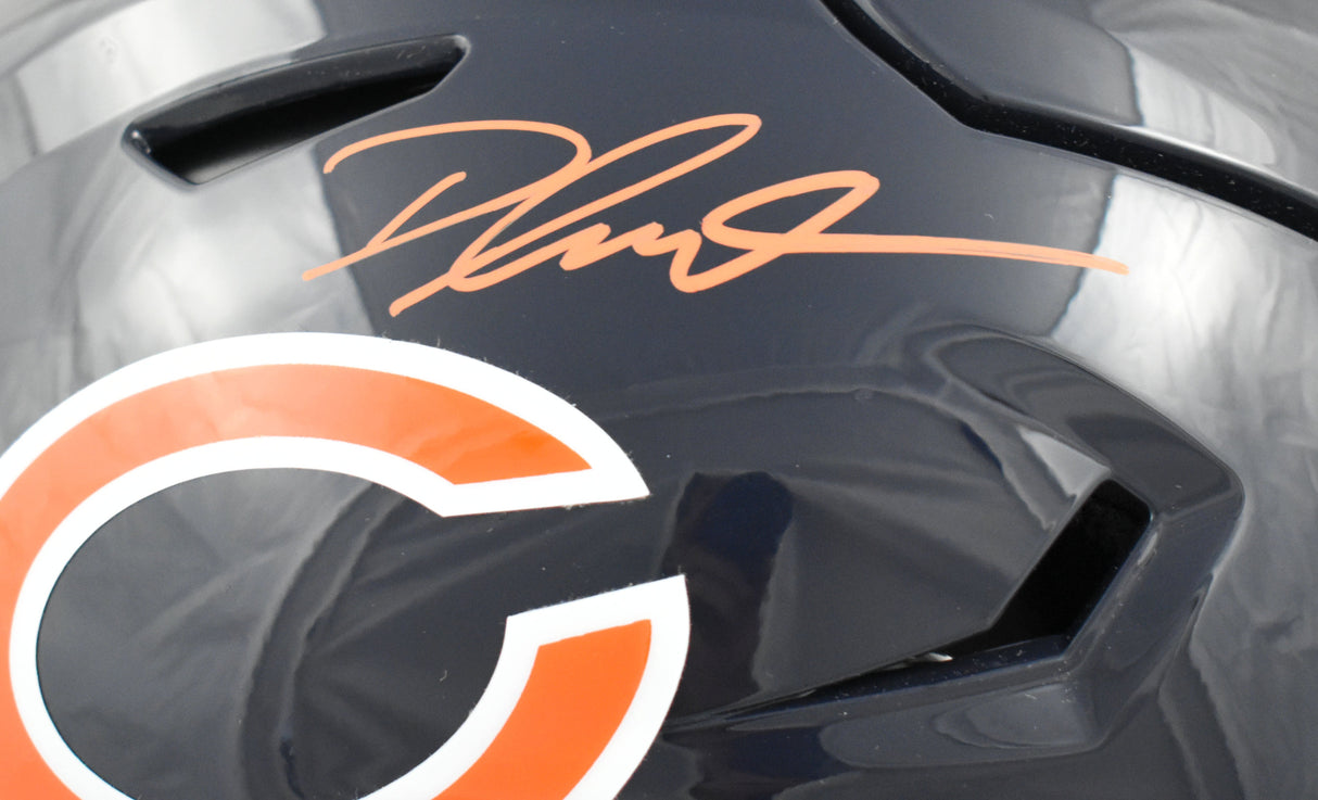 D'Andre Swift Autographed Chicago Bears F/S Speedflex Helmet - Beckett Hologram