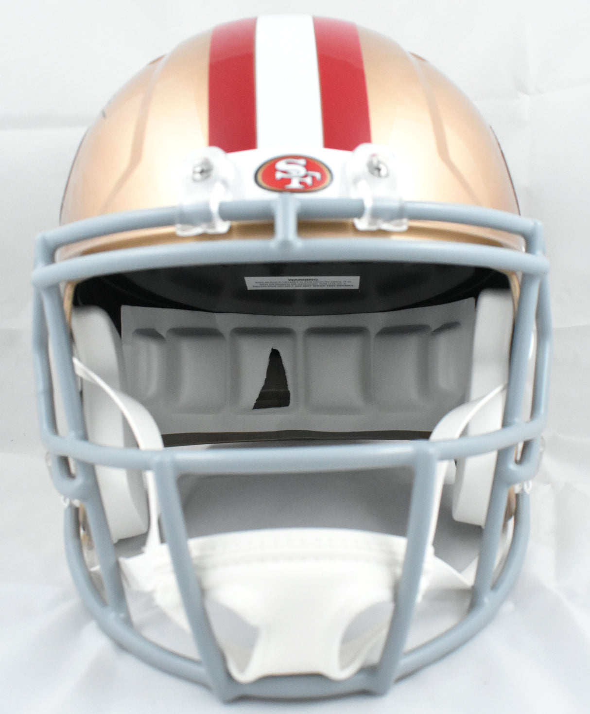 George Kittle Autographed 49ers F/S Speed Helmet - Beckett W Hologram *Smeared