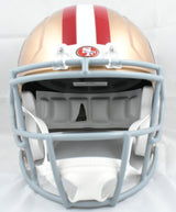 George Kittle Autographed 49ers F/S Speed Helmet - Beckett W Hologram *Smeared