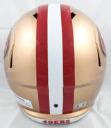 George Kittle Autographed 49ers F/S Speed Helmet - Beckett W Hologram *Smeared