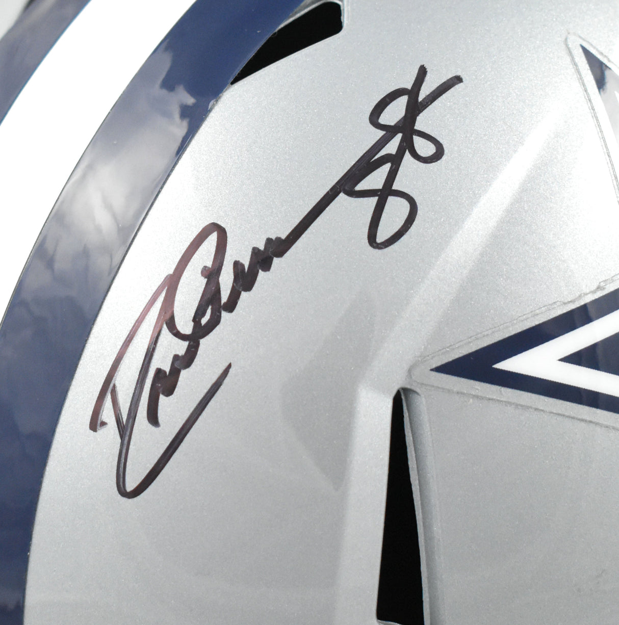 Staubach Dorsett Pearson Signed Cowboys F/S Speed Helmet - Beckett Hologram