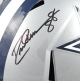 Staubach Dorsett Pearson Signed Cowboys F/S Speed Helmet - Beckett Hologram
