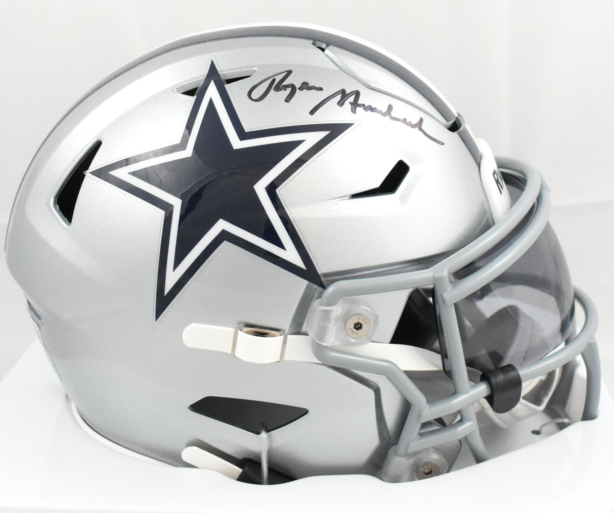 Roger Staubach Autographed Cowboys Mid-Size SpeedFlex Helmet - Beckett Holo