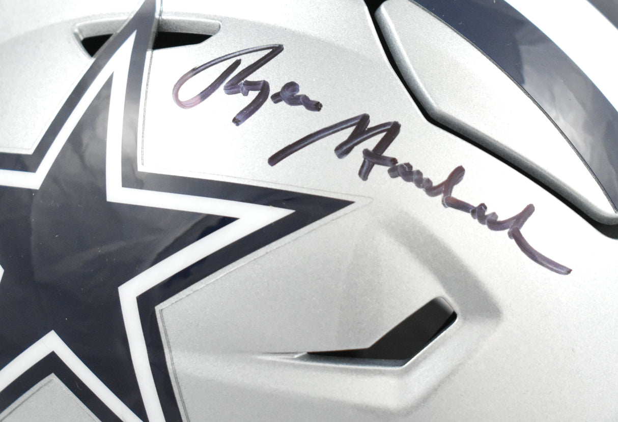 Roger Staubach Autographed Cowboys Mid-Size SpeedFlex Helmet - Beckett Holo