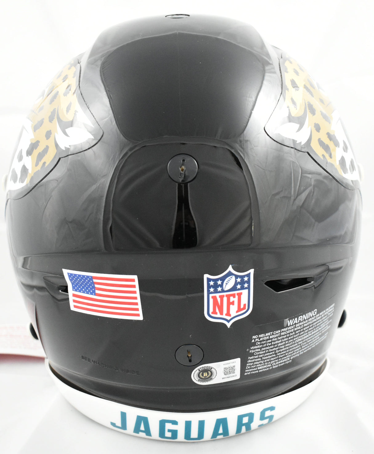 Travis Hunter Signed Jacksonville Jaguars F/S Speedflex Helmet - Beckett W Holo