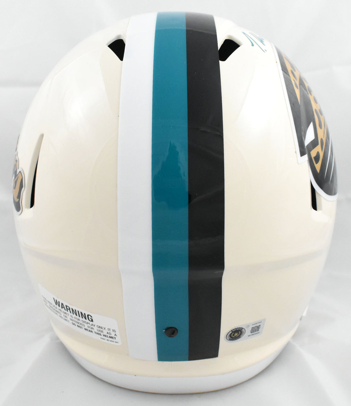 Travis Hunter Signed Jacksonville Jaguars F/S Retro Speed Helmet-Beckett W Holo