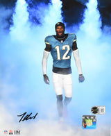 Travis Hunter Autographed Jacksonville Jaguars 8x10 Smoke Photo - Beckett W Holo