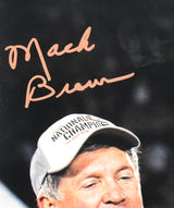 Mack Brown Autographed Texas Longhorns 16x20 Trophy Photo- Beckett W Hologram