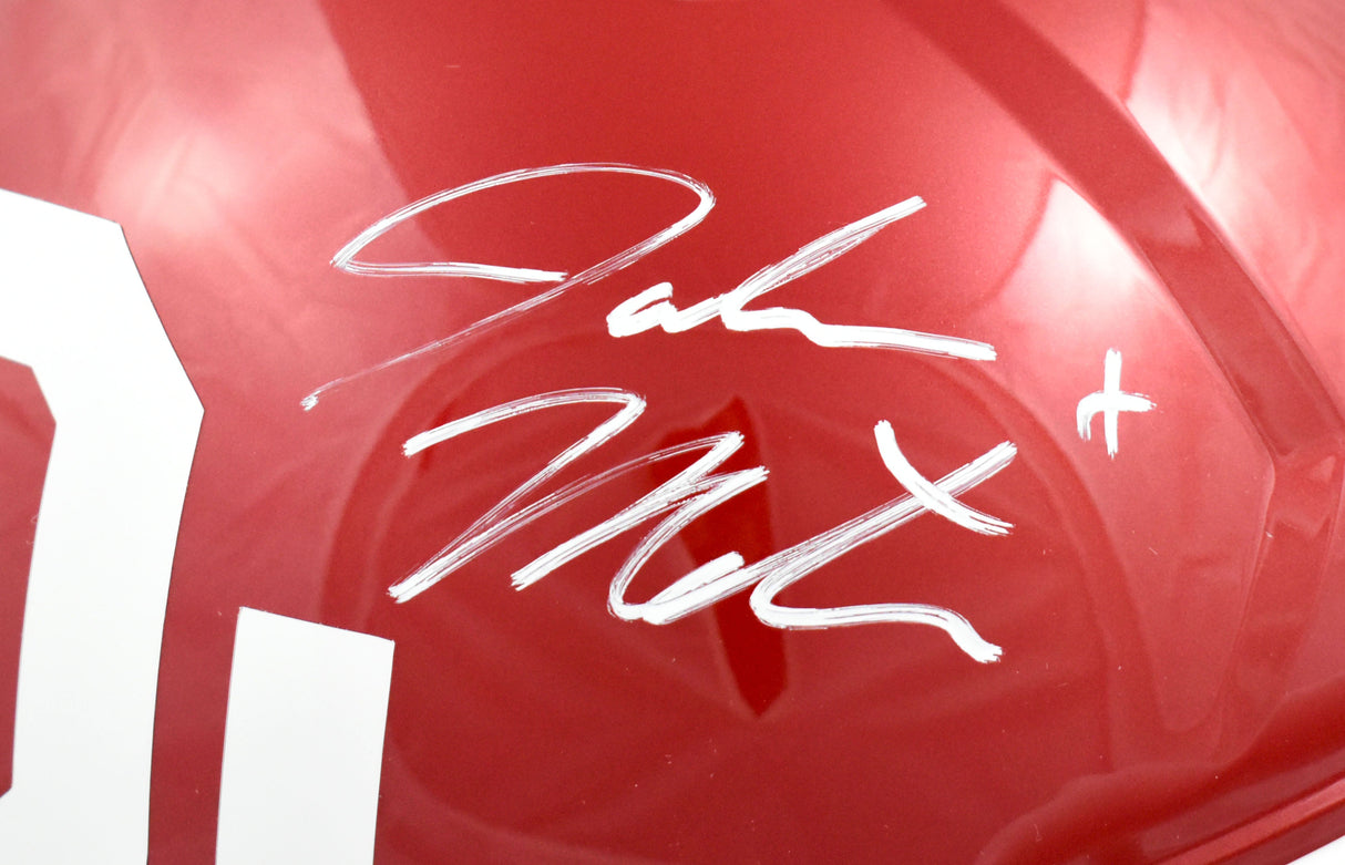 John Mateer Autographed Oklahoma Sooners F/S Speed Helmet - Beckett W Hologram