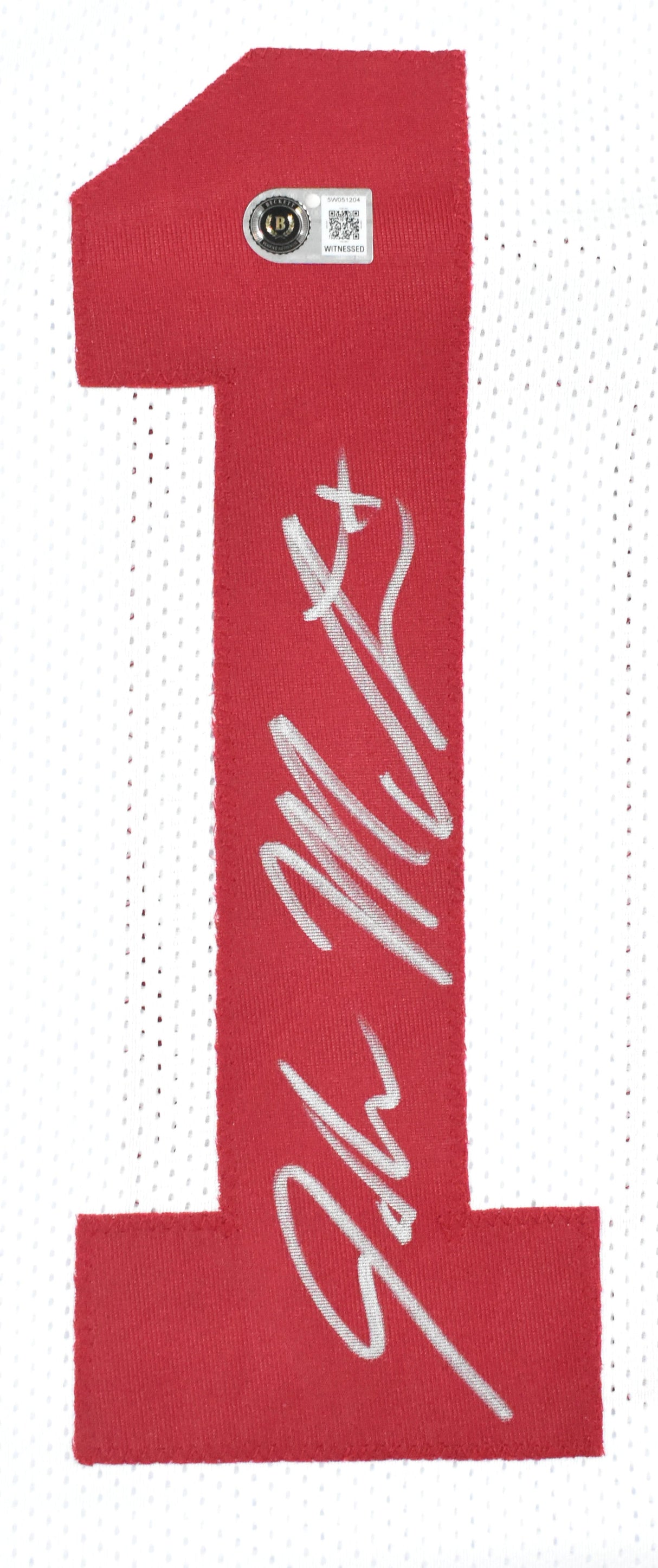 John Mateer Autographed White College Style Jersey - Beckett W Hologram