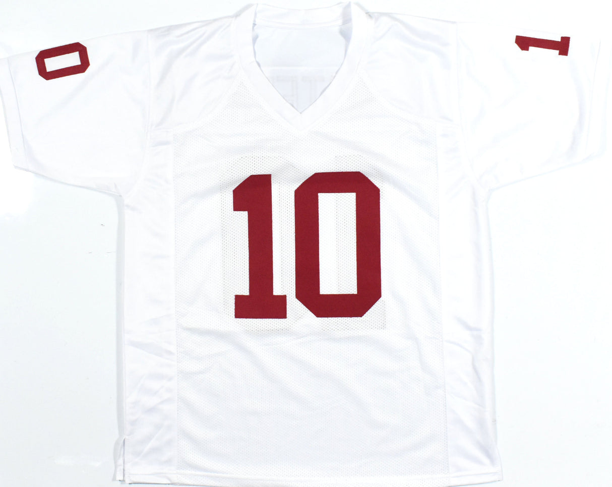 John Mateer Autographed White College Style Jersey - Beckett W Hologram