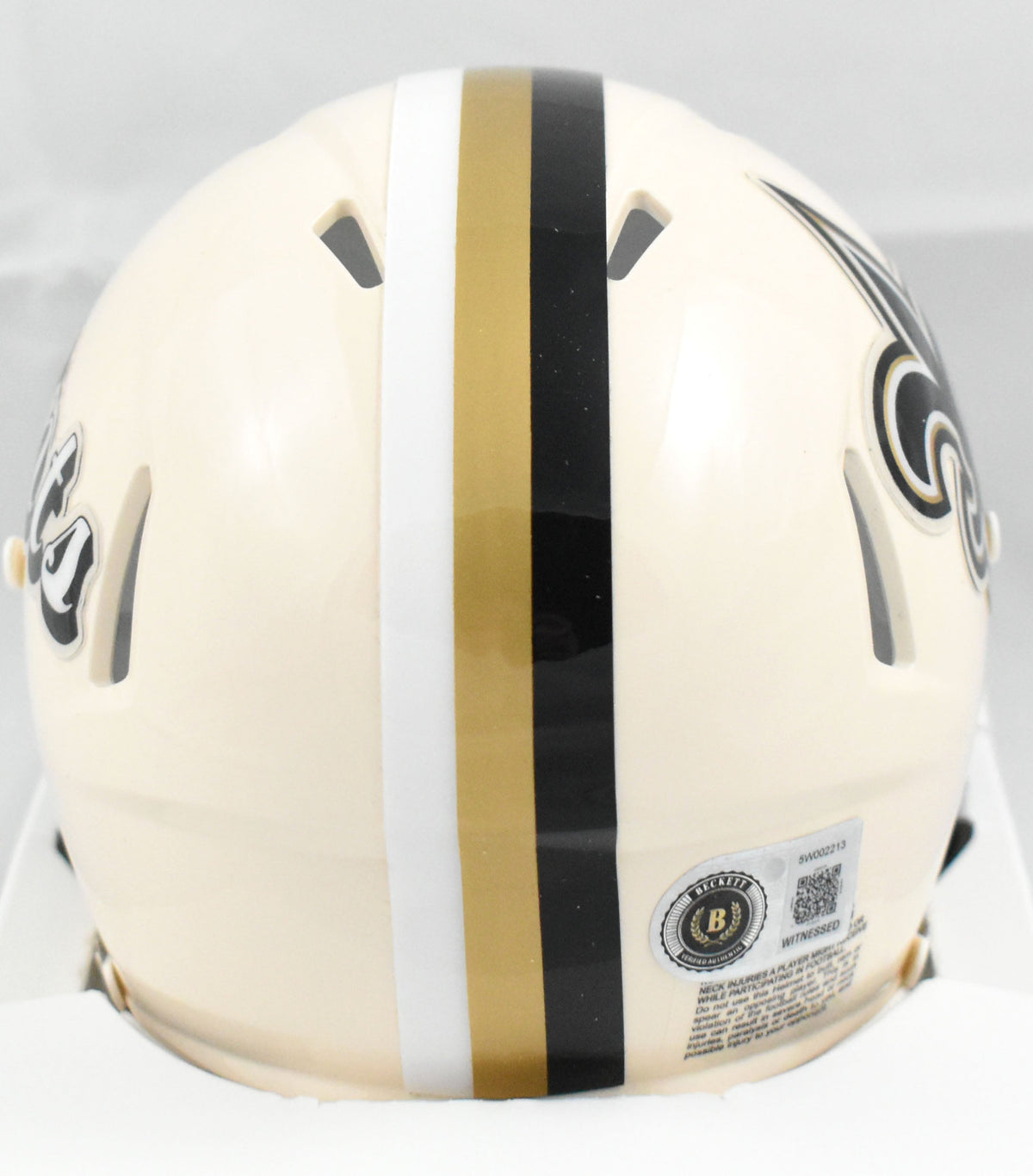 Drew Brees Autographed New Orleans Saints Retro Speed Mini Helmet Beckett W Holo