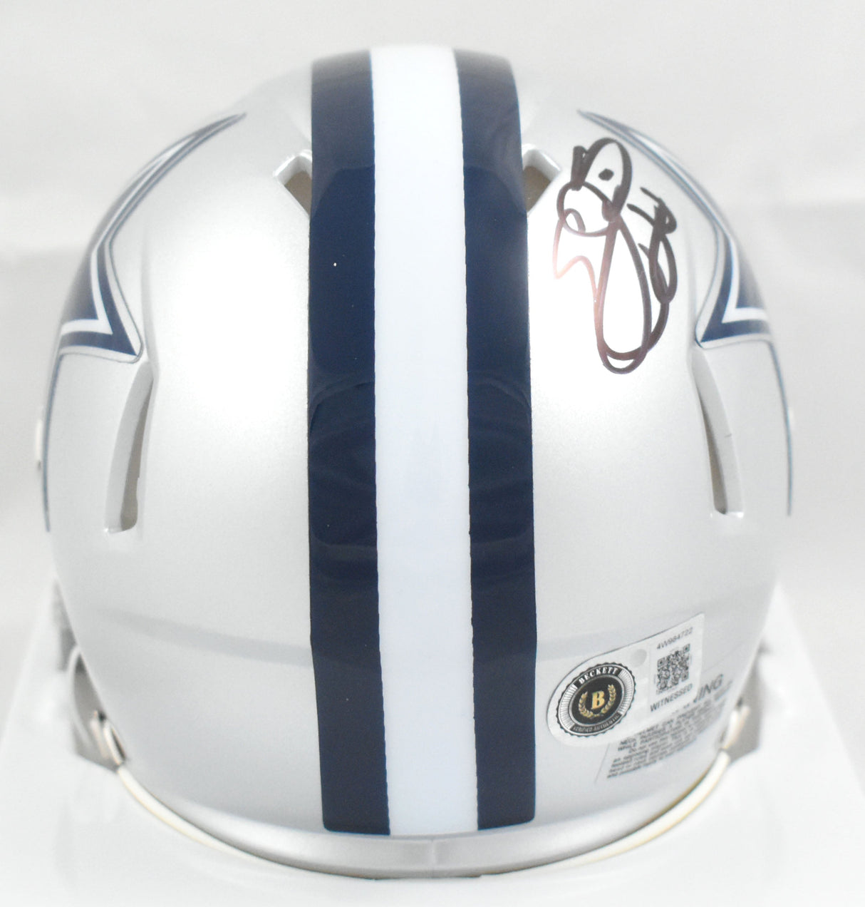 Emmitt Smith Autographed Dallas Cowboys Speed Mini Helmet - Beckett W Hologram